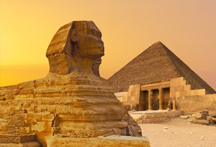 Pyramids of Giza in Egyp